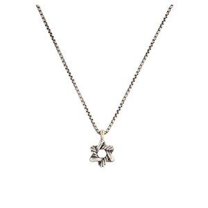DAVID YURMAN TWO-TONE 14K YELLOW GOLD & STERLING STAR OF DAVID PENDANT NECKLACE